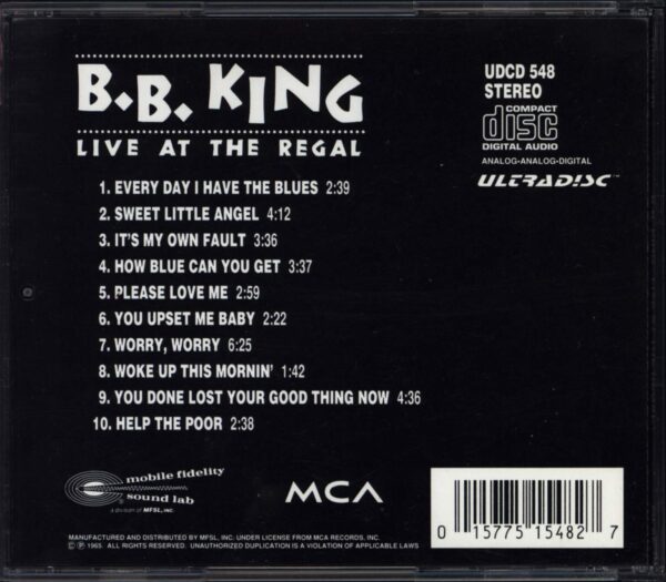 B.B. King-Live At The Regal-CD-02