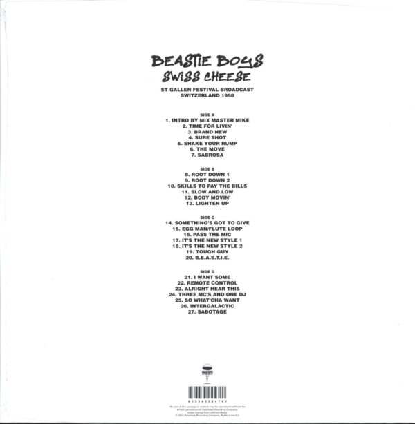 Beastie Boys-Swiss Cheese (St Gallen Festival Broadcast Switzerland 1998)-LP (Vinyl)-02