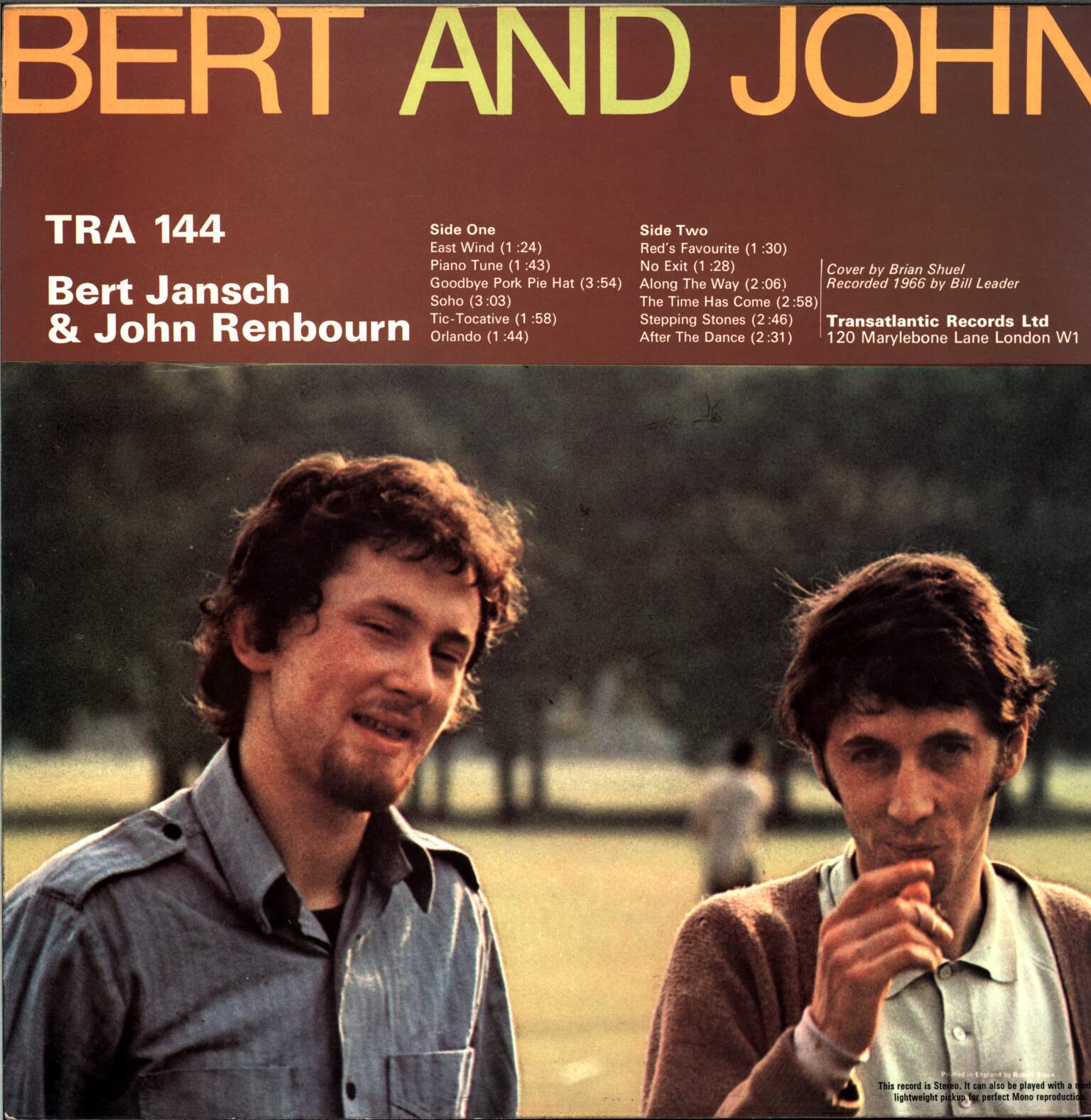 Bert Jansch-Bert And John-LP (Vinyl) - Rockers Records
