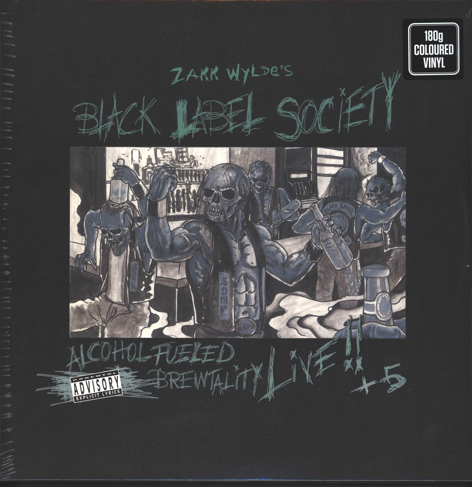 Black-Label-Society-Alcohol-Fueled-Brewtality-Live-5-LP-Vinyl Black Label Society-Alcohol Fueled Brewtality Live!! + 5-LP (Vinyl)-01