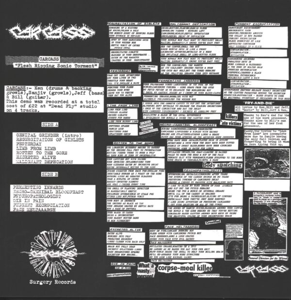 Carcass-Flesh Ripping Sonic Torment-LP (Vinyl)-02