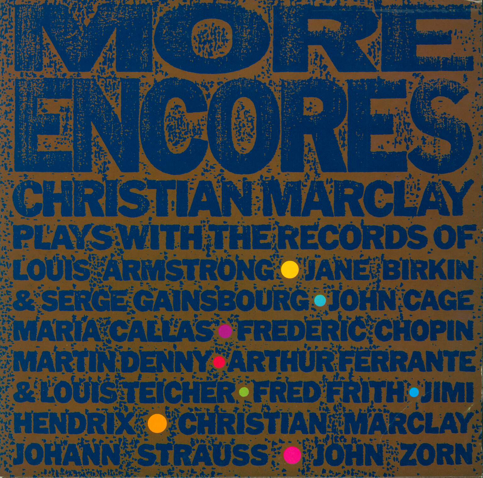 Christian-Marclay-More-Encores-10-Vinyl Christian Marclay-More Encores-10" Vinyl-01