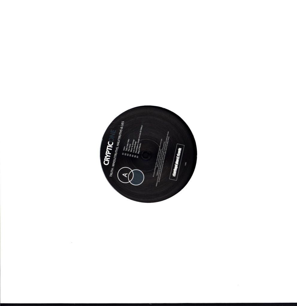 Cryptic One-Truth Whole Truth Half Truths and Lies-LP (Vinyl)