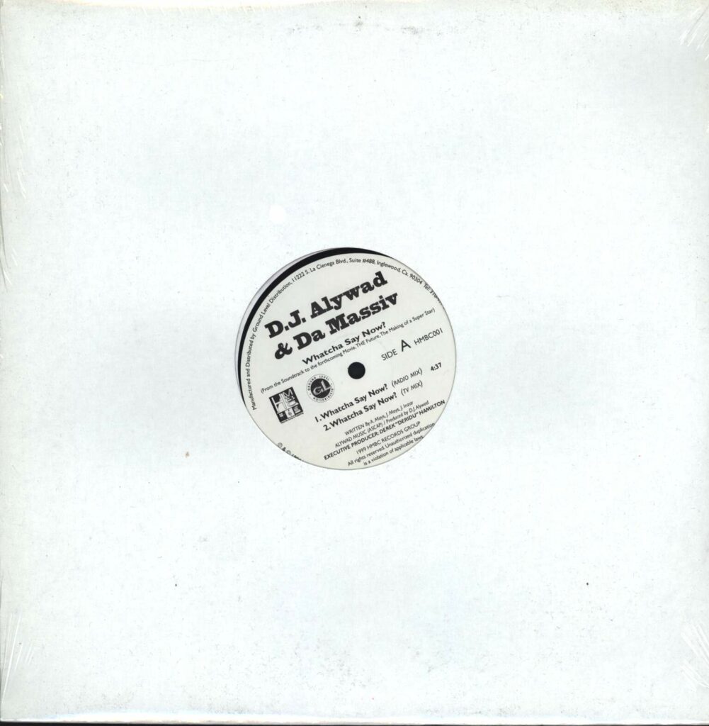 DJ Alywad & Da Massiv-Whatcha Say Now?-12" Maxi Single (Vinyl)-01