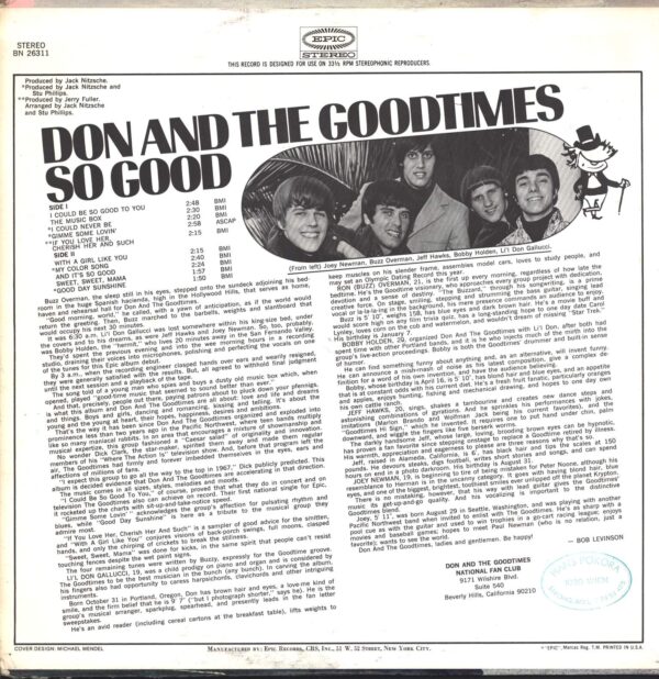 Don & The Goodtimes-So Good-LP (Vinyl)-02