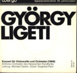 György Ligeti-Konzert Für Violoncello Und Orchester-7" Single (Vinyl)-01