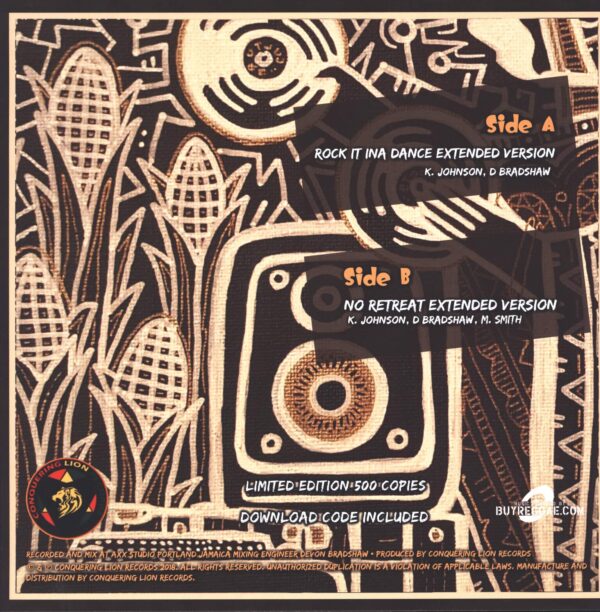 Hempress Sativa-Rock It Ina Dance (Extended Mix) / No Retreat (Extended Mix)-12" Maxi Single (Vinyl)-02
