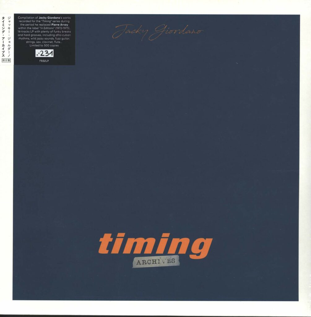 Jacky Giordano-Timing Archives-LP (Vinyl)-01