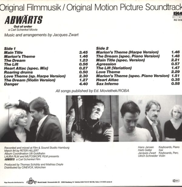 Jacques Zwart-Abwärts (Out Of Order) Original Motion Picture Soundtrack-LP (Vinyl)-02