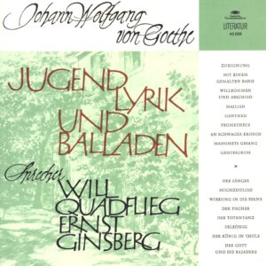 Johann Wolfgang von Goethe-Jugendlyrik Und Balladen-LP (Vinyl)-01