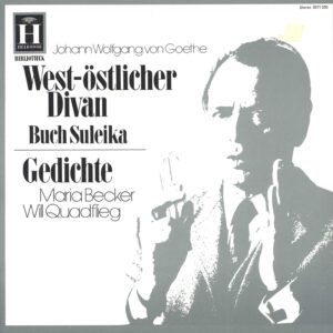 Johann Wolfgang von Goethe-West-Östlicher Divan (Buch Suleika) / Gedichte-LP (Vinyl)-01