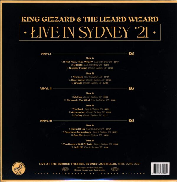 King Gizzard And The Lizard Wizard-Live In Sydney '21-LP (Vinyl)-02