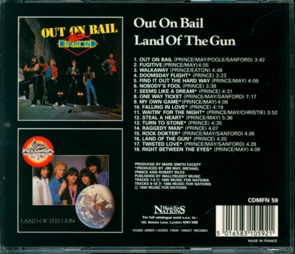 Legs Diamond-Out On Bail/Land Of The Gun-CD-02