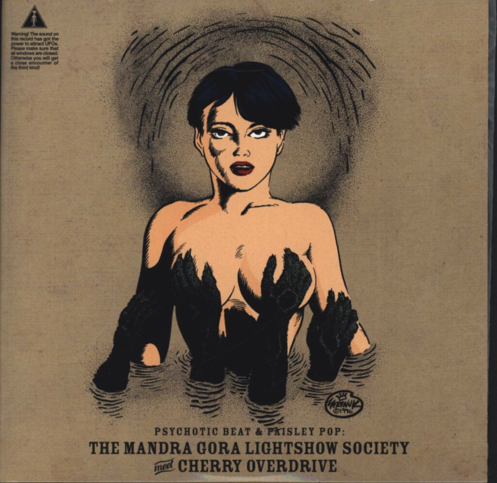 Mandra Gora Lightshow Society-Psychotic Beat & Paisley Pop: The Mandra Gora Lightshow Society Meet Cherry Overdrive-7" Single (Vinyl)-01