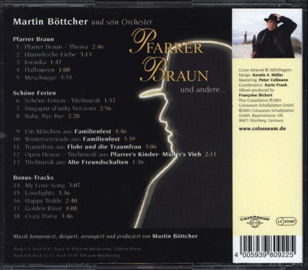 Martin Böttcher & Sein Orchester-Pfarrer Braun Und Andere... (Original Television Soundtrack)-CD-02