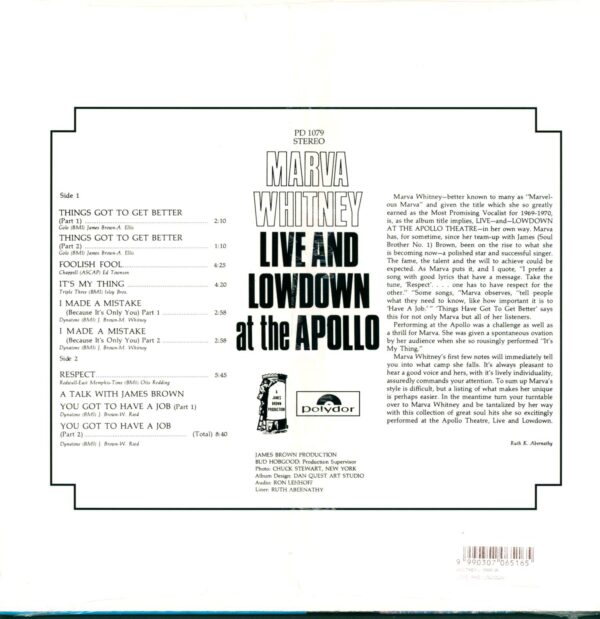 Marva Whitney-Live & Lowdown At The Apollo-LP (Vinyl)-02