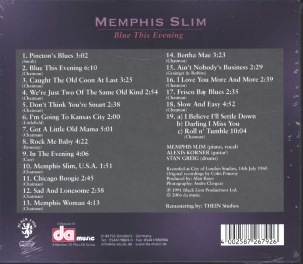 Memphis Slim-Blue This Evening-CD-02