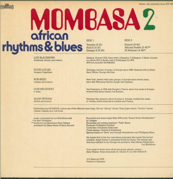 Mombasa-Mombasa 2 (African Rhythms & Blues)-LP (Vinyl)-02