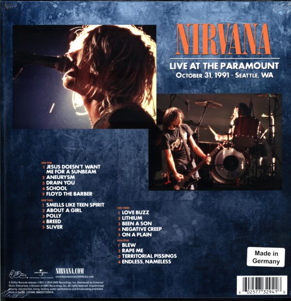 Nirvana-Live At The Paramount-LP (Vinyl)