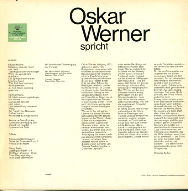 Oskar Werner-Spricht Gedichte-LP (Vinyl)-02