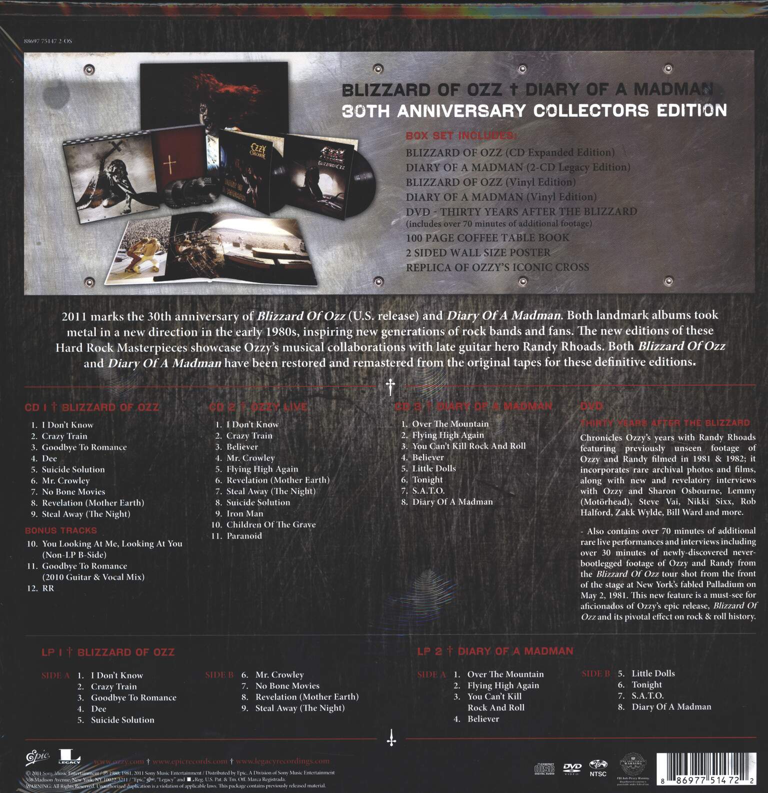 ozzy osbourne blizzard of ozz vinyl