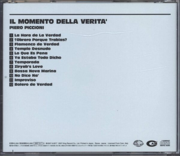 Piero Piccioni-Il Momento Della Verita' (Colonna Sonora Originale Del Film)-CD-02