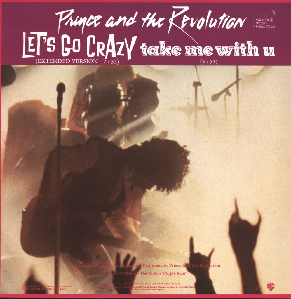 Prince and the Revolution-Let's Go Crazy / Take Me With U / Erotic City-12" Maxi Single (Vinyl)-01