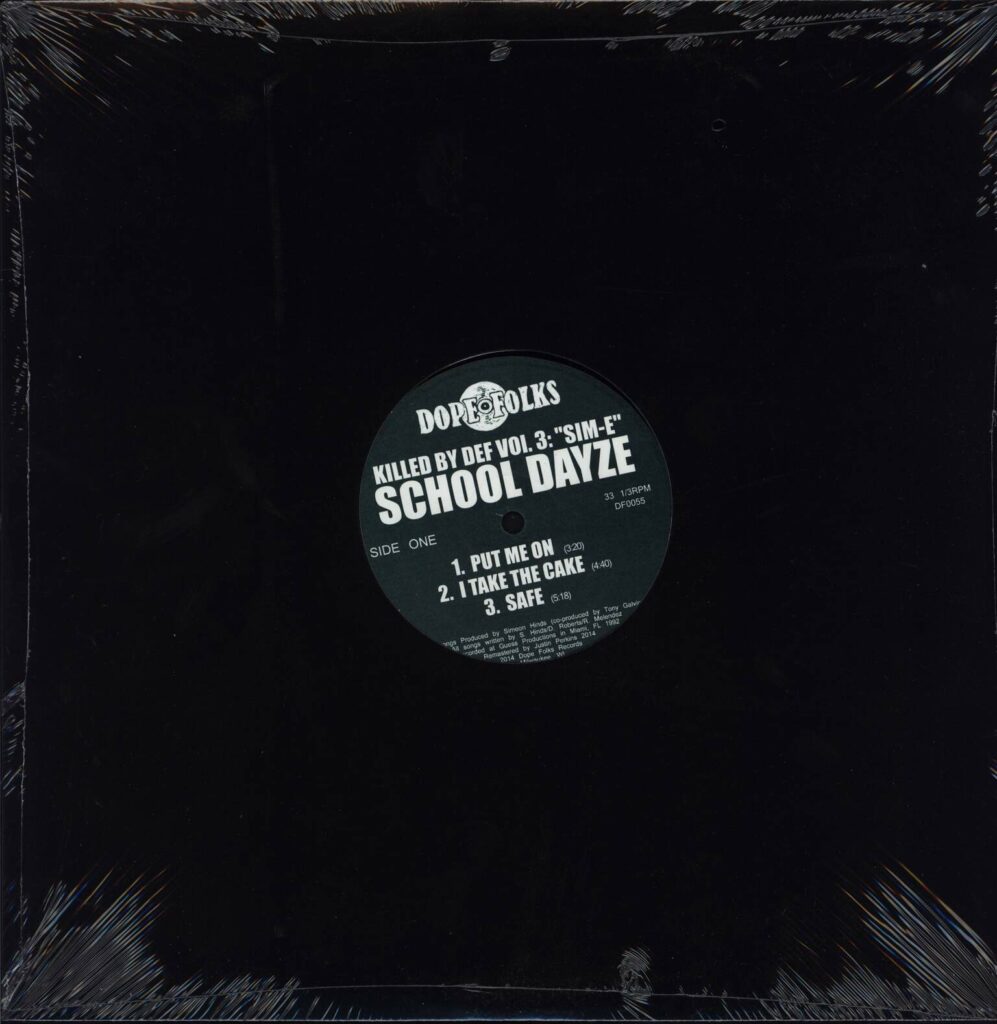 School Dayze-Killed By Def Vol. 3: "Sim-E"-12" Maxi Single (Vinyl)-01