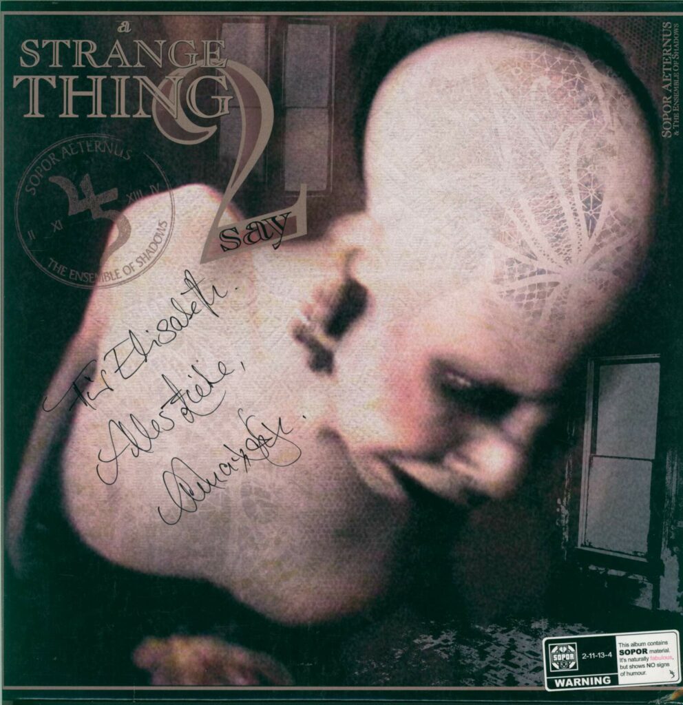 Sopor Aeternus & the Ensemble Of Shadows-A Strange Thing 2 Say-12" Maxi Single (Vinyl)-01