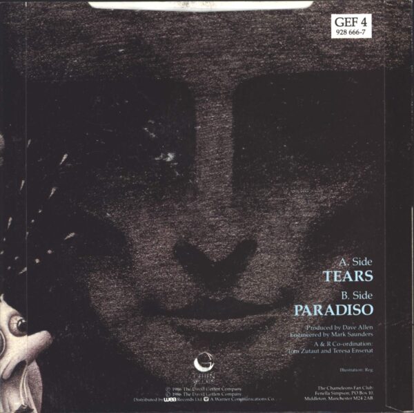 The Chameleons-Tears / Paradiso-7" Single (Vinyl)-02