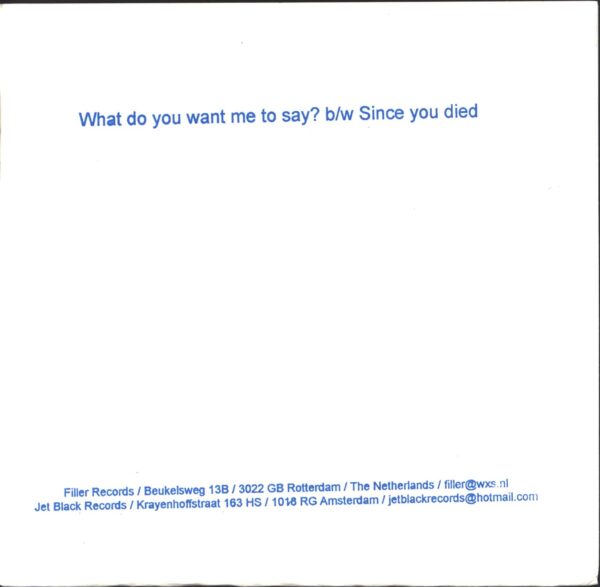 The Dismemberment Plan-What Do You Want Me To Say?-7" Single (Vinyl)-02