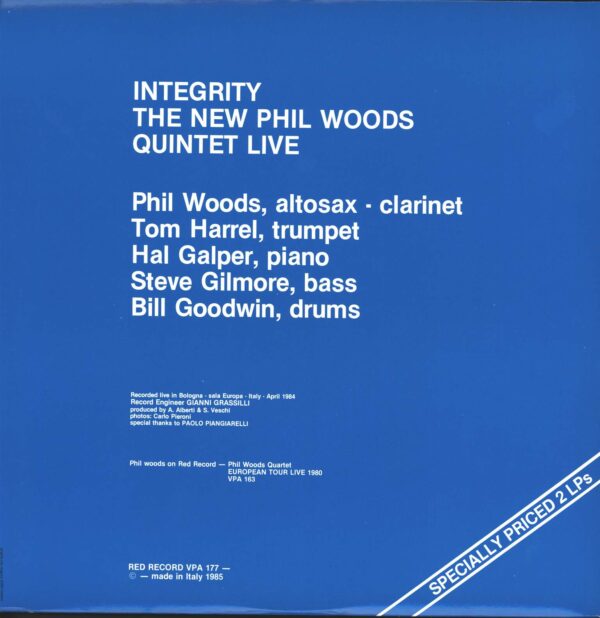 The New Phil Woods Quintet-Integrity The New Phil Woods Quintet Live-LP (Vinyl)-02