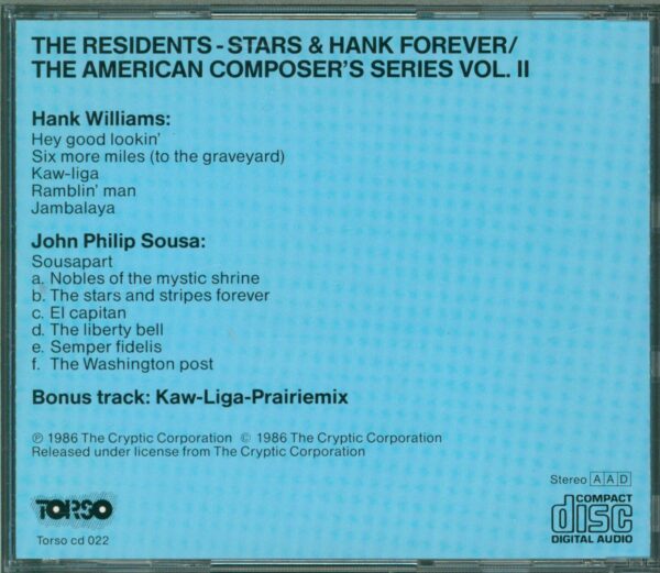 The Residents-Stars & Hank Forever! (The American Composer's Series - Volume II)-CD-02