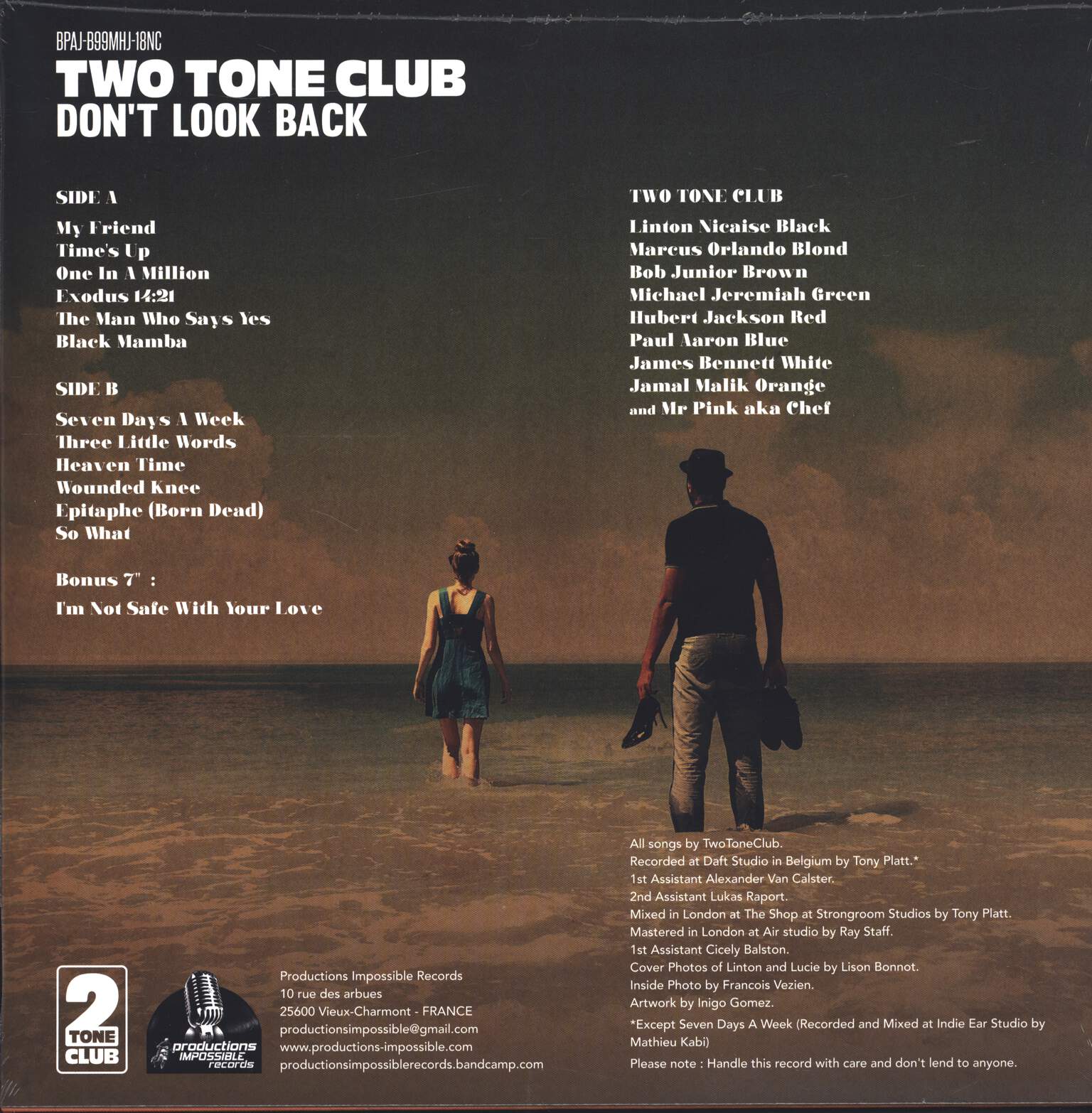 Two Tone Club-Don't Look Back-LP (Vinyl) - Rockers Records