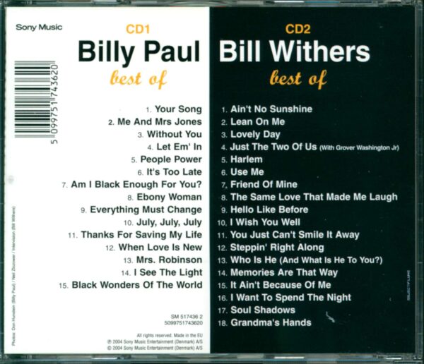 Various-The Very Best Of Billy Paul / Bill Withers-CD-02