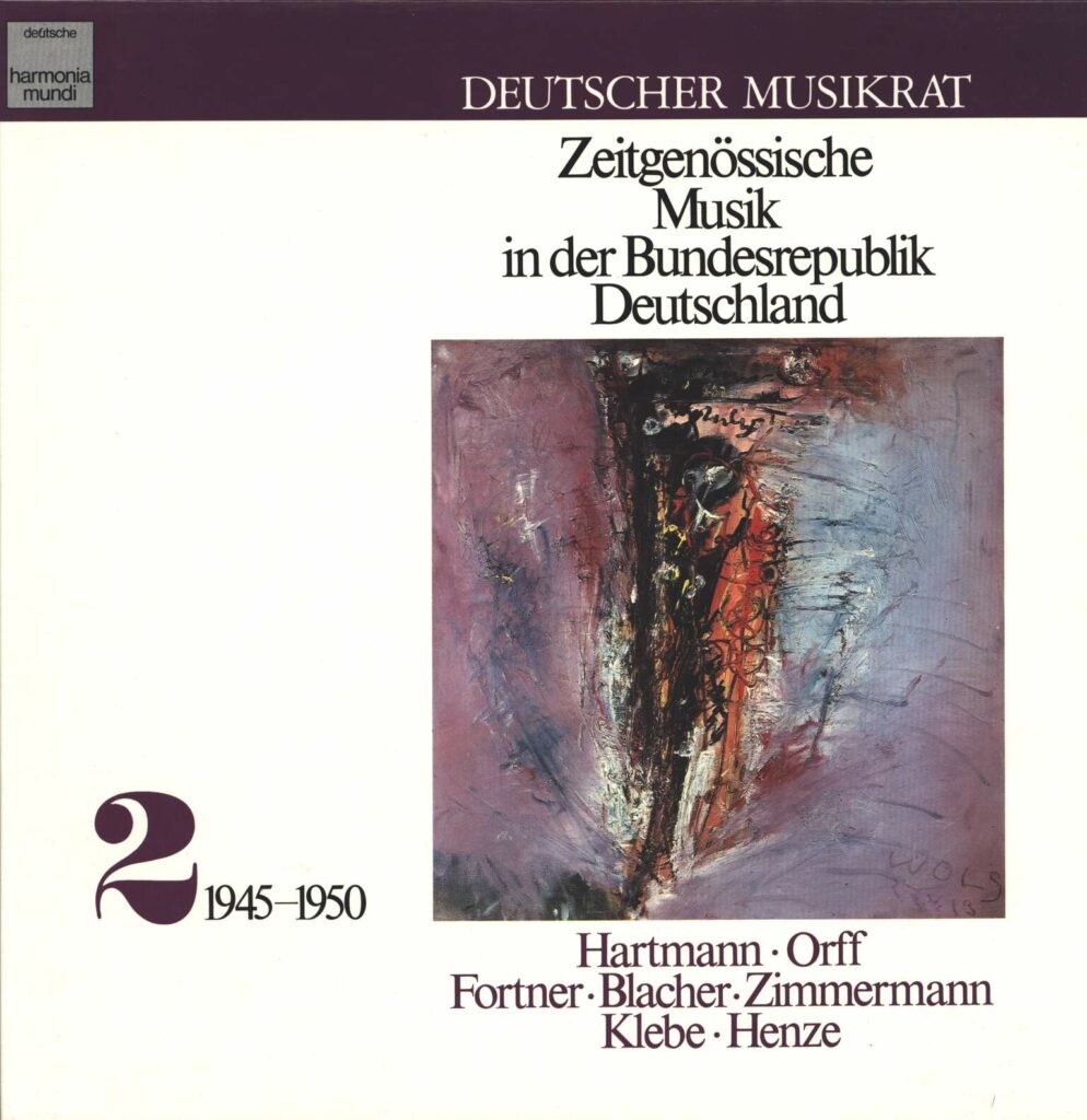 Various-Zeitgenössische Musik In Der Bundesrepublik Deutschland 2 (1945-1950)-LP (Vinyl)-01