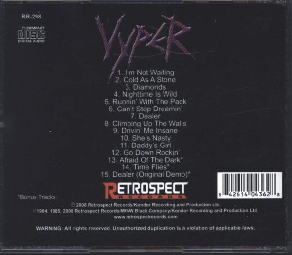 Vyper-Prepared To Strike-CD-02