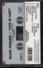 Black Sabbath-Live At Last-Cassette Tape-2
