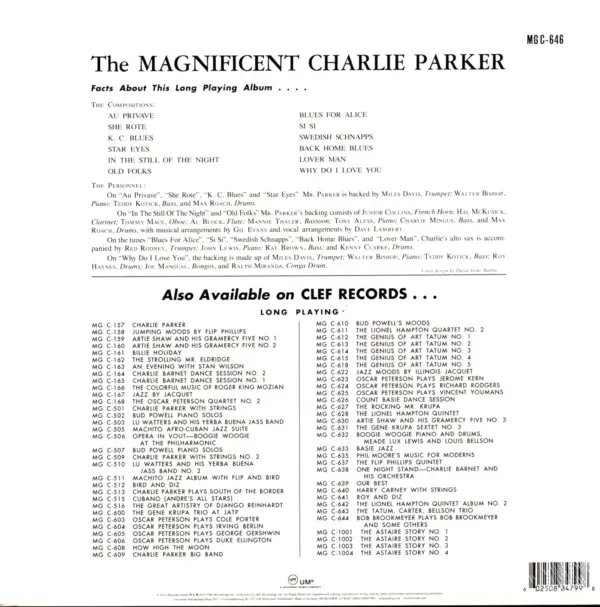 Charlie Parker-The Magnificent Charlie Parker-LP (Vinyl)-2