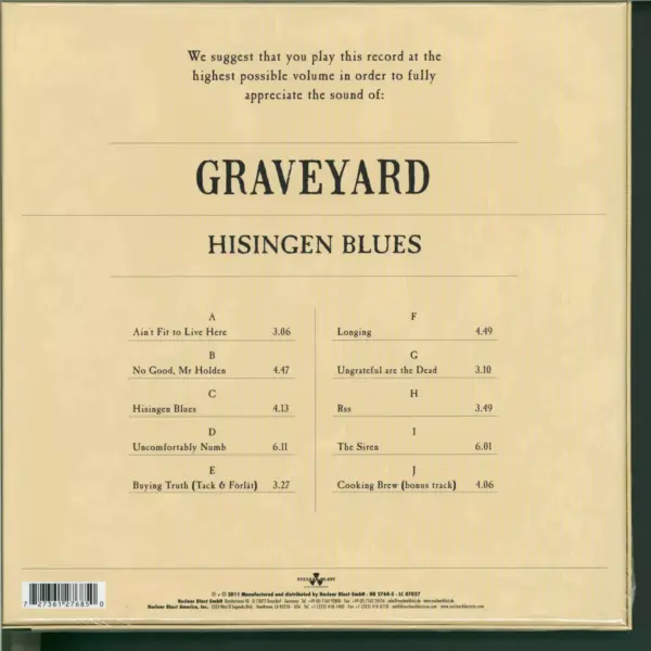 Graveyard-Hisingen Blues-LP (Vinyl)-2