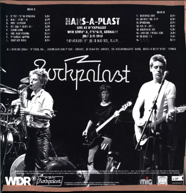 Hans-a-Plast-Live At Rockpalast 1980 (Dedicated To Jens Meyer)-LP (Vinyl)-2