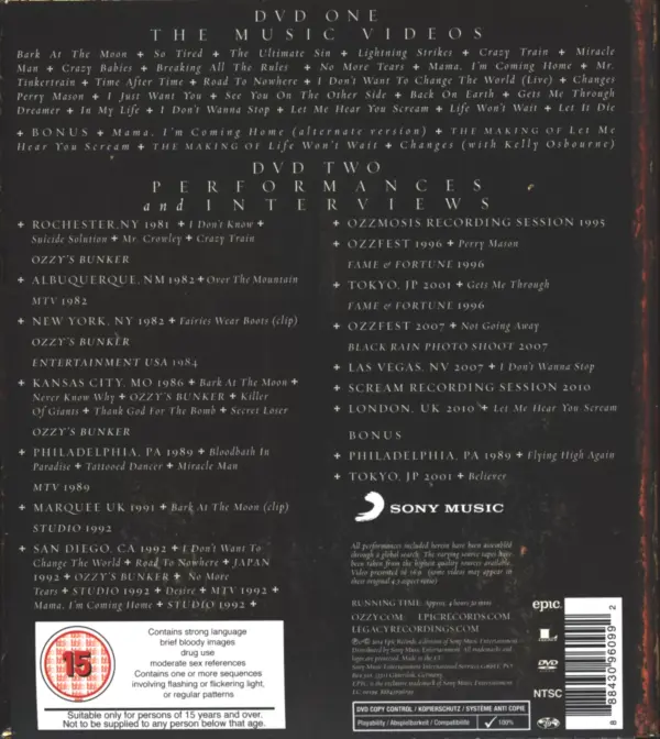 Ozzy Osbourne-Memoirs Of A Madman-DVD-2