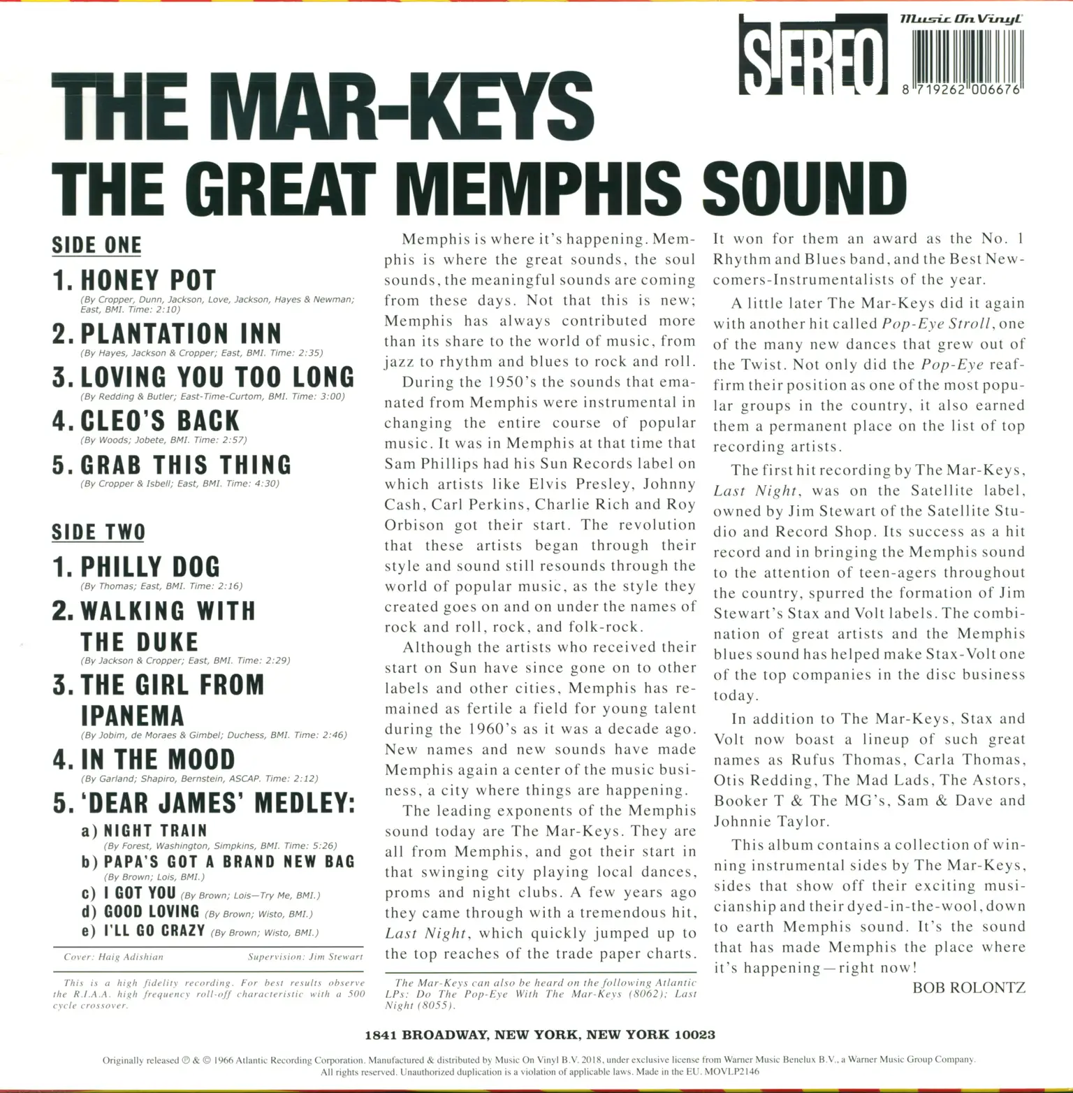 MAR-KEYS-The Great Memphis Sound (UK Orig.STEREO/CS) The Mar-Keys CD: The Great Memphis Sound (CD, Japan) - Bear Family