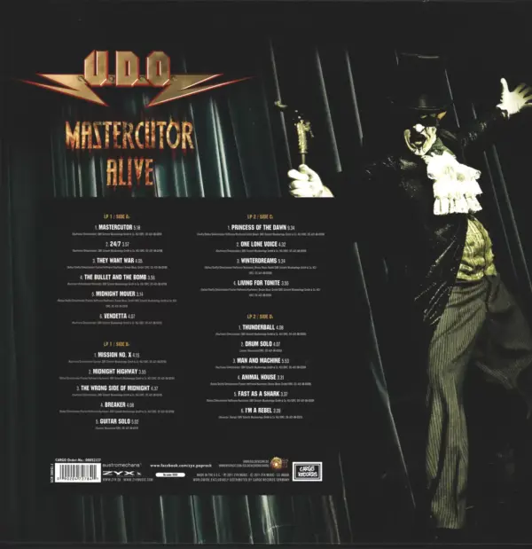 U.D.O.-Mastercutor Alive-LP (Vinyl)-2