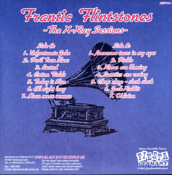 Frantic Flintstones-The X-Ray Sessions-LP Vinyl