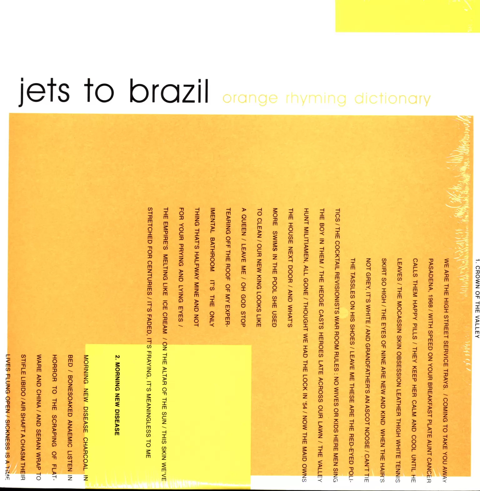 Jets-To-Brazil-Orange-Rhyming-Dictionary-LP-Vinyl Jets To Brazil-Orange Rhyming Dictionary-LP (Vinyl)-01