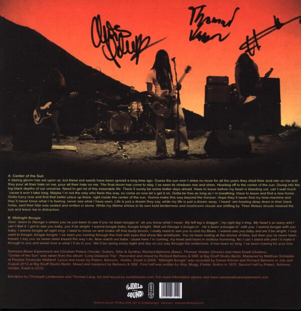 Samsara Blues Experiment-Center Of The Sun-Midnight Boogie-12 Vinyl