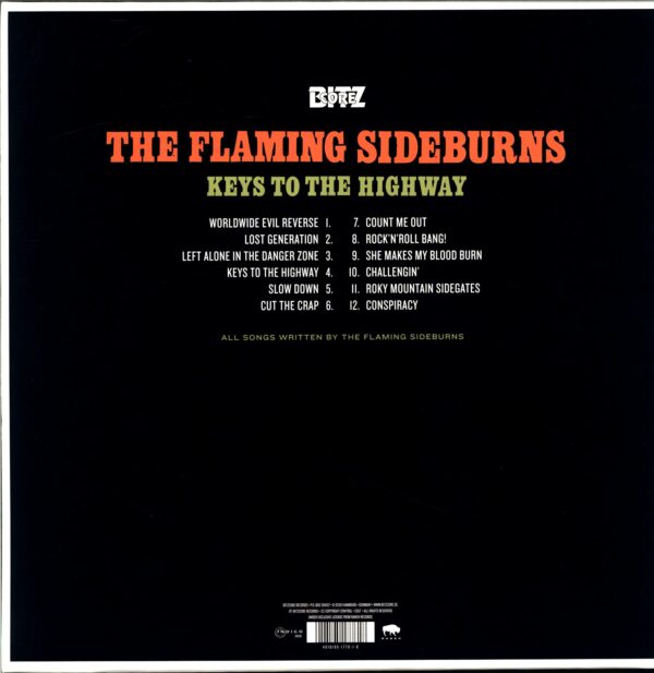 The Flaming Sideburns-Keys To The Highway-LP Vinyl