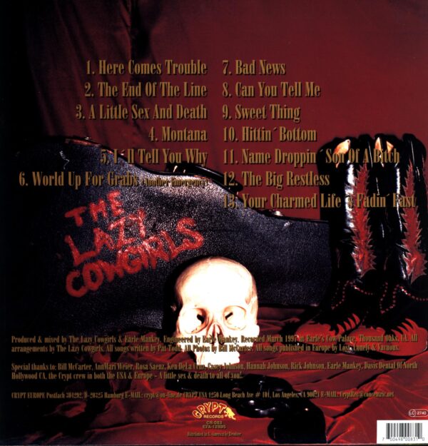 The Lazy Cowgirls-A Little Sex And Death-LP Vinyl