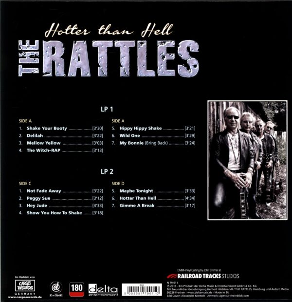 The Rattles-Hotter Than Hell-LP Vinyl